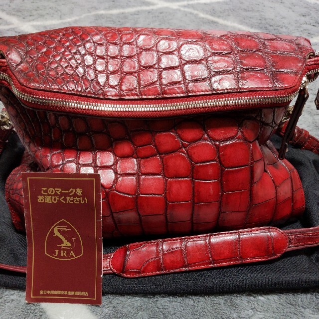 Crocodile(クロコダイル)のロンエキャレ RONDet CARRE クロコダイル ショルダーバッグ レディースのバッグ(ショルダーバッグ)の商品写真