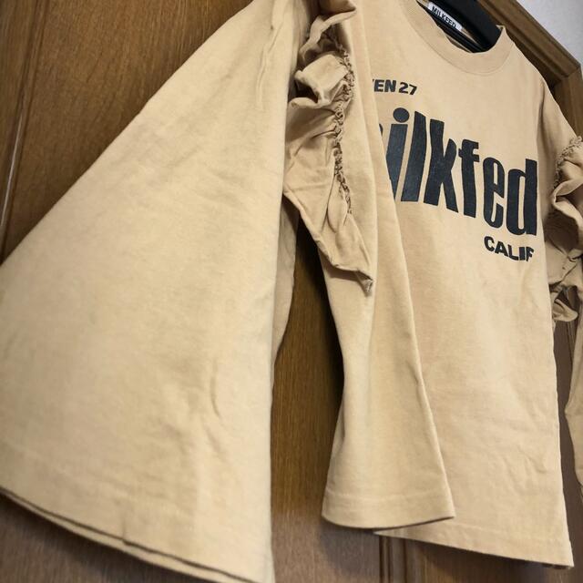 MILKFED.(ミルクフェド)のMILKFED. フレアスリーブ フリル ロングTシャツ 長袖 レディースのトップス(Tシャツ(長袖/七分))の商品写真