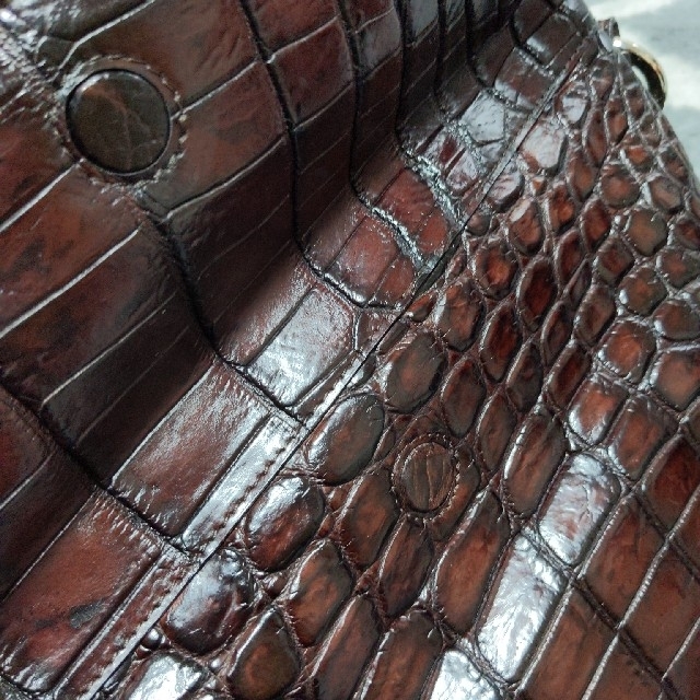 Crocodile(クロコダイル)のロンエキャレ RONDet CARRE クロコダイル ショルダーバッグ レディースのバッグ(ショルダーバッグ)の商品写真