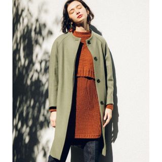 ユナイテッドアローズ(UNITED ARROWS)の美品♡PUBLIC TOKYO＊カシミヤコンウールノーカラーコート(ロングコート)