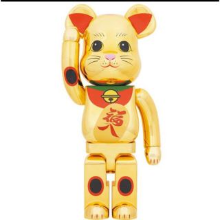 メディコムトイ(MEDICOM TOY)のBE@RBRICK 招き猫 福入 金メッキ 1000％(その他)