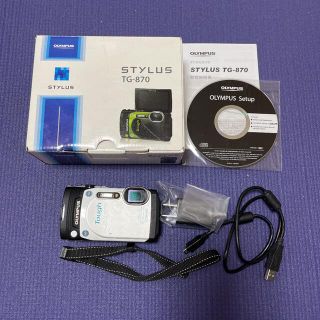 【23日限定値下げ】OLYMPUS オリンパス TG TG-870 WHITE(コンパクトデジタルカメラ)