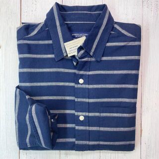 アメリカンイーグル(American Eagle)の大人スタイリッシュ！ボーダー/長袖シャツ/新品【XS】アメリカンイーグル(シャツ)