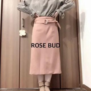 ローズバッド(ROSE BUD)の【定価半額以下】ROSE BUD ピンク　上品スカート (ロングスカート)