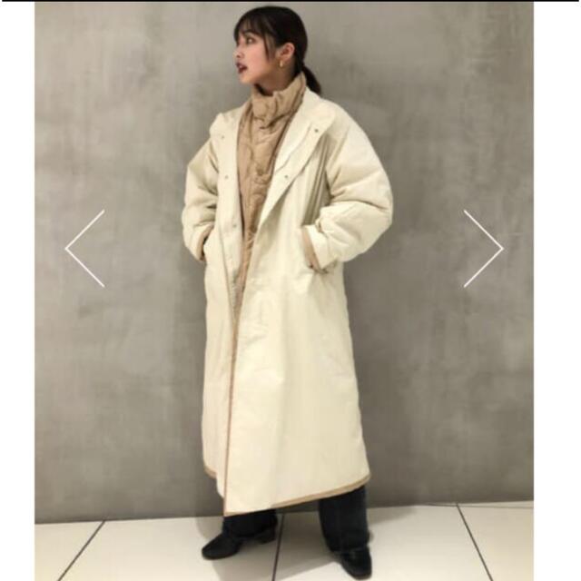 moussy(マウジー)のmoussy REVERSIBLE PUFFER ロング コート レディースのジャケット/アウター(ロングコート)の商品写真