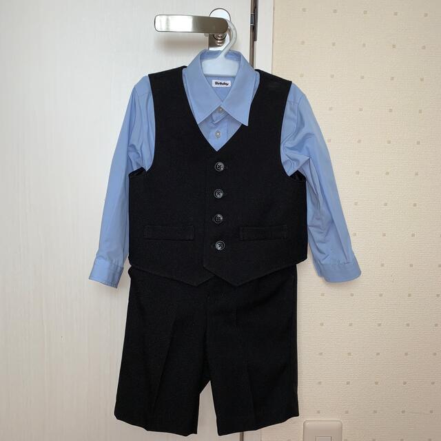 入園式　フォーマルスーツ　男の子　 キッズ/ベビー/マタニティのキッズ服男の子用(90cm~)(ドレス/フォーマル)の商品写真