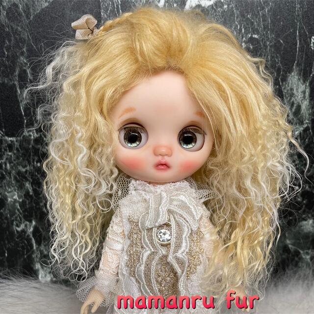 blythe -wm524シャーベットアプリコットグラデ⭐️チベットラムウィッグ