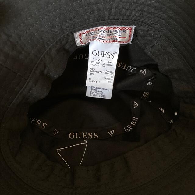 GUESS(ゲス)のGUESS ゲス　ハット　黒　ブラック レディースの帽子(ハット)の商品写真