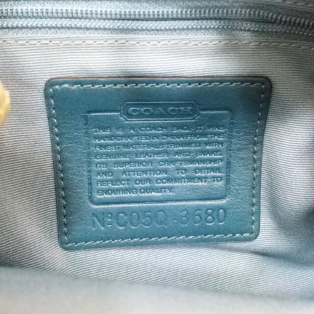 COACH(コーチ)の★正規品★ COACH ハンドバック シグネチャー ライトブルー ミニバック レディースのバッグ(ハンドバッグ)の商品写真