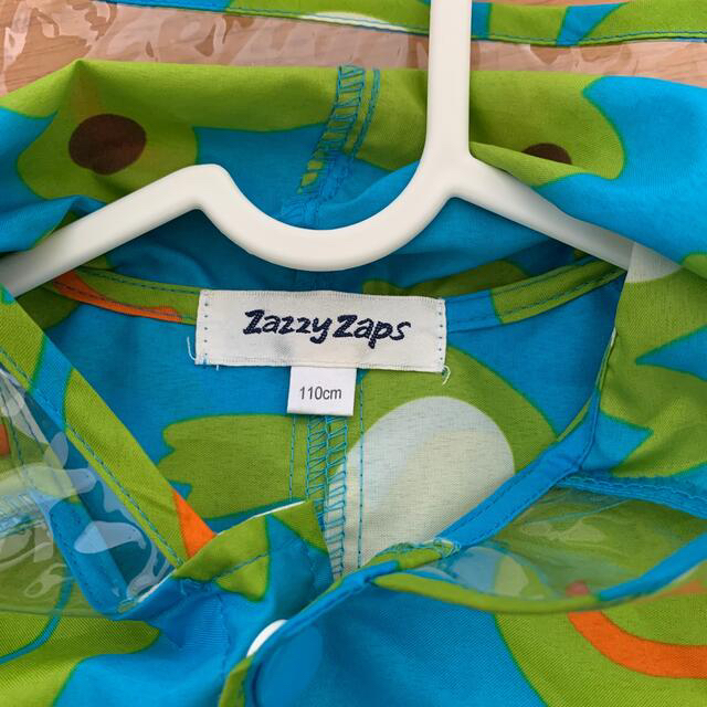 ZAZZY ZAPS(ザジーザップス)のザジーザップス　かえる柄　レインコート キッズ/ベビー/マタニティのこども用ファッション小物(レインコート)の商品写真
