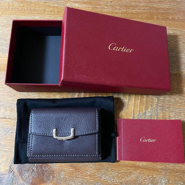 Cartier(カルティエ)の【本物保証】超美品 CARTIER カルティエ 三つ折り財布 レディースのファッション小物(財布)の商品写真