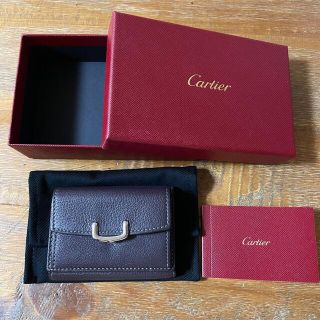 カルティエ(Cartier)の【本物保証】超美品 CARTIER カルティエ 三つ折り財布(財布)