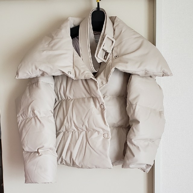 ♡ Vegan Leather Shell Down Jacket♡