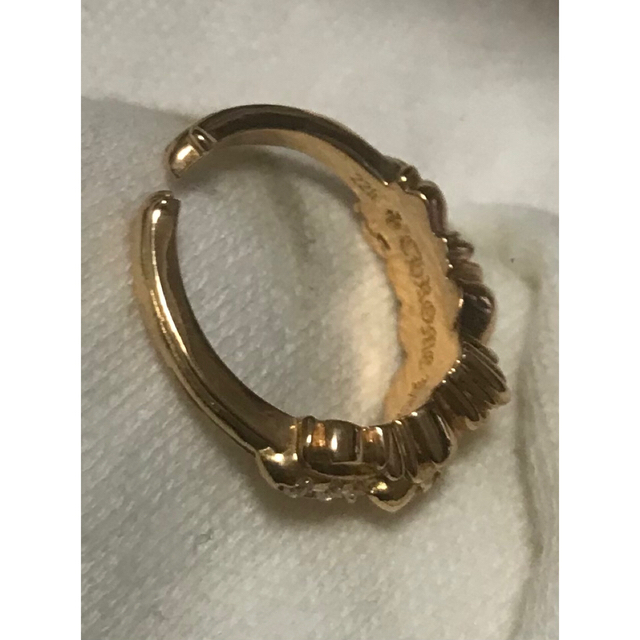 Chrome Hearts(クロムハーツ)のレイリークラックさま専用 ベイビークラシックWフローラルダイヤ 22K メンズのアクセサリー(リング(指輪))の商品写真