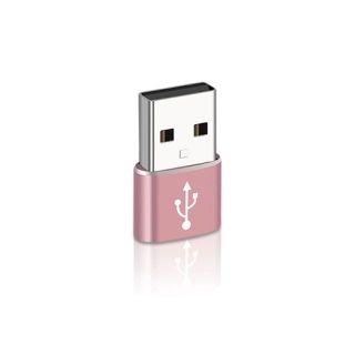 USB ⇒ type C 変換 アダプタ スマホ タブレット パソコン ピンク(PC周辺機器)