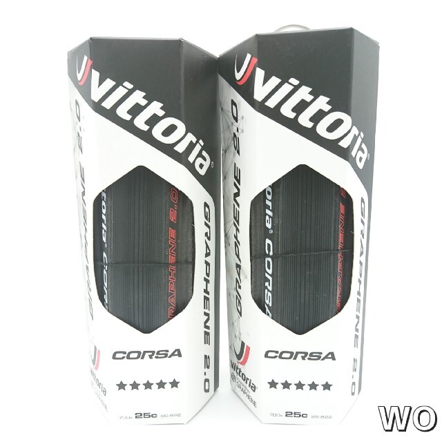 ロードバイクタイヤ 700 25c ヴィットリアコルサG2.0 新品２本セット