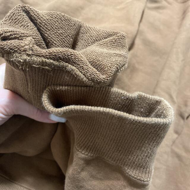 美品 エクストララージ ビッグロゴ スウェット プルオーバー 茶 XL