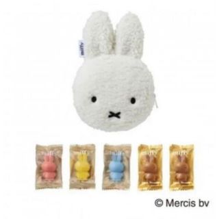 ミッフィー(miffy)のモロゾフ ミッフィー ポーチ miffy ふわふわ もこもこ こうさぎ(ポーチ)