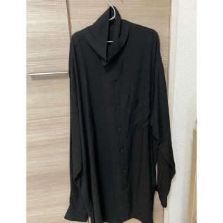 ヨウジヤマモト(Yohji Yamamoto)のyohji yamamoto W-釦スタンド衿B black サイズ2(シャツ)