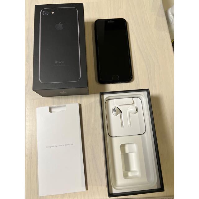 指紋認証ApplePayiPhone7 256GB  ブラック　simフリー