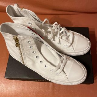 コンバース(CONVERSE)のCONVERSE ALL STAR MN GOLDZIP HI WHITE(スニーカー)