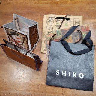 シロ(shiro)の5枚セット紙袋 ショッパー ラッピング 包装(ラッピング/包装)