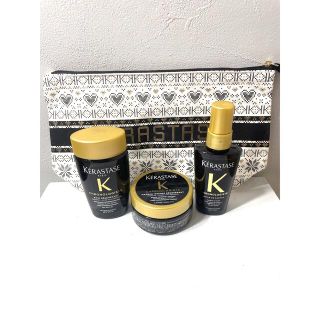 ケラスターゼ(KERASTASE)の【新品】ケラスターゼ クロノロジスト   トラベルサイズ＋非売品ポーチセット(シャンプー/コンディショナーセット)