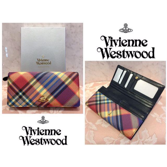 Vivienne Westwood(ヴィヴィアンウエストウッド)の未使用 ヴィヴィアン・ウエストウッド 長財布 チェック柄 レディースのファッション小物(財布)の商品写真