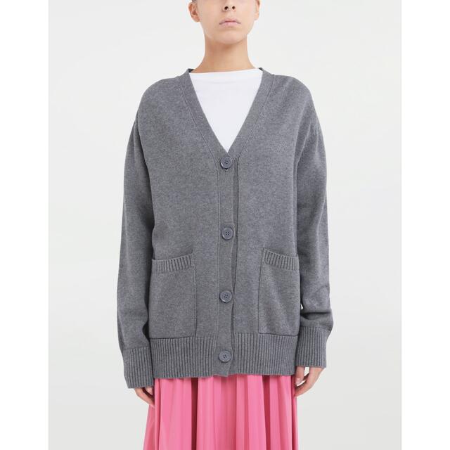 紫③ ◉MM6 maison margiela カーディガン エルボーパッチ 新品