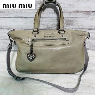 ミュウミュウ ハート（グレー/灰色系）の通販 20点 | miumiuを買うなら