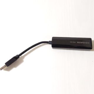 アイオーデータ(IODATA)のUSB-LANアダプター　ジャンク品(PC周辺機器)