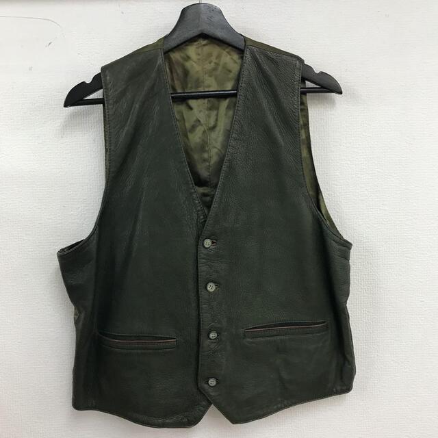 vintage made in SPAIN leather vest