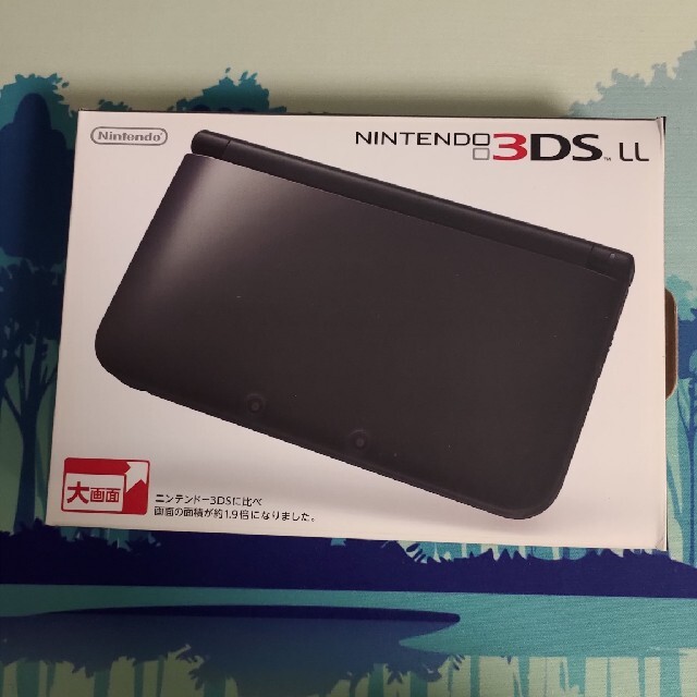 Nintendo 3DS  LL 本体ブラック　　ACアダプタ、SDカード付