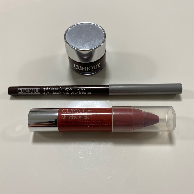 CLINIQUE(クリニーク)のクリニーク3点セット　アイライナー×2 リップカラー×1 コスメ/美容のベースメイク/化粧品(アイライナー)の商品写真