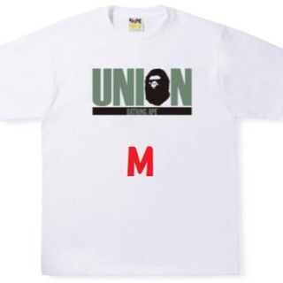 アベイシングエイプ(A BATHING APE)のUNION BAPE TEE White M サイズ(Tシャツ/カットソー(半袖/袖なし))