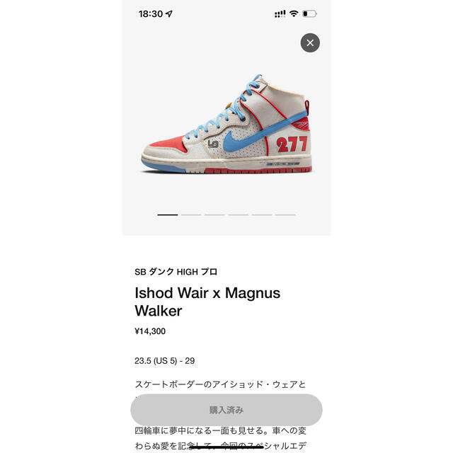 NIKE DUNK SB HIGH マグナスウォーカー