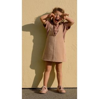 ザラキッズ(ZARA KIDS)のZARABABY ボタンデニムワンピース新品(ワンピース)