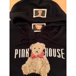ピンクハウス(PINK HOUSE)のPINK HOUSE クマちゃん　フード付きセーター(ニット/セーター)