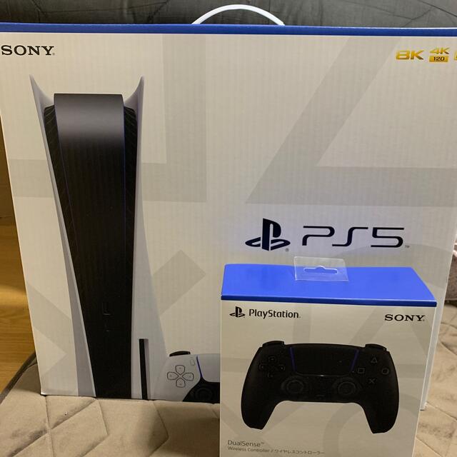 最新 PlayStation - 新品未使用 ps5 本体 + コントローラー 家庭用