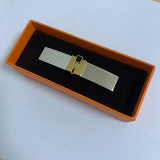 エルメス(Hermes)の【お値下げ】エルメス　アイリーン　バレッタ　シルバー　ゴールド　髪どめ(バレッタ/ヘアクリップ)