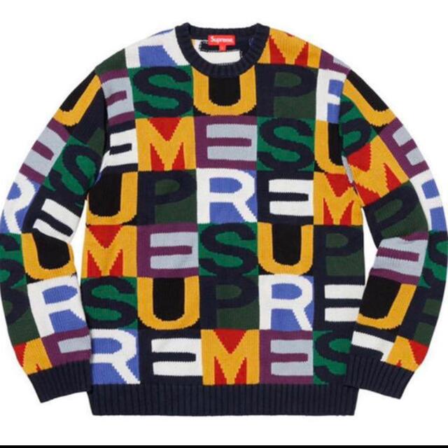 Supreme  big  letters sweaterニット/セーター