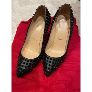 クリスチャンルブタン(Christian Louboutin)のルブタン　louboutin パンプス黒　スタッズ　22.5 35.5(ハイヒール/パンプス)