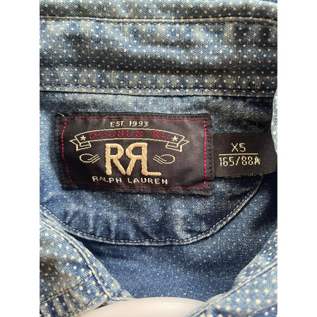 RRL(ダブルアールエル)のRRL ダブルアールエル インディゴ染め ポルカドットワークシャツ メンズのトップス(シャツ)の商品写真