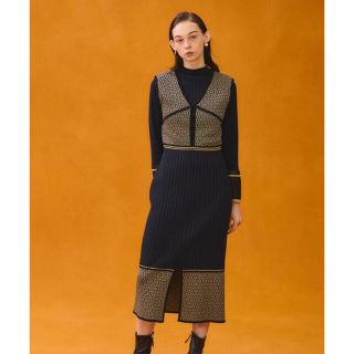 ユナイテッドアローズ(UNITED ARROWS)のpublic tokyo ニットワンピース(ロングワンピース/マキシワンピース)