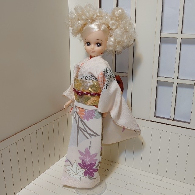 リカちゃん　着物　振袖　328 ハンドメイドのぬいぐるみ/人形(人形)の商品写真