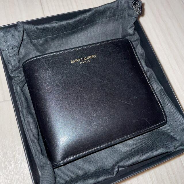 Saint Laurent(サンローラン)の最終お値下げ価格　SAINTLAURENT サンローラン　折り財布　ウォレット メンズのファッション小物(折り財布)の商品写真