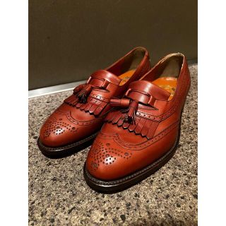 クロケットアンドジョーンズ(Crockett&Jones)のRONSON ロンソン タッセルローファー ブラウン 26.5㎝ 美品 (ドレス/ビジネス)