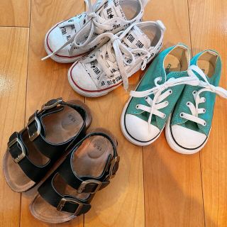 コンバース(CONVERSE)のコンバース 15cm スニーカー サンダル 3足セット(スニーカー)