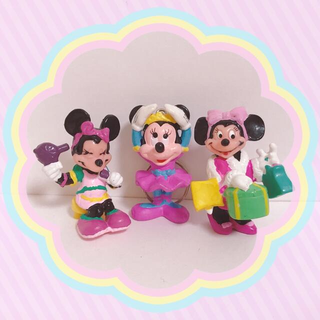 ミニーマウス pvc フィギュア キーホルダー 3点セット アメトイミールトイ エンタメ/ホビーのフィギュア(アメコミ)の商品写真