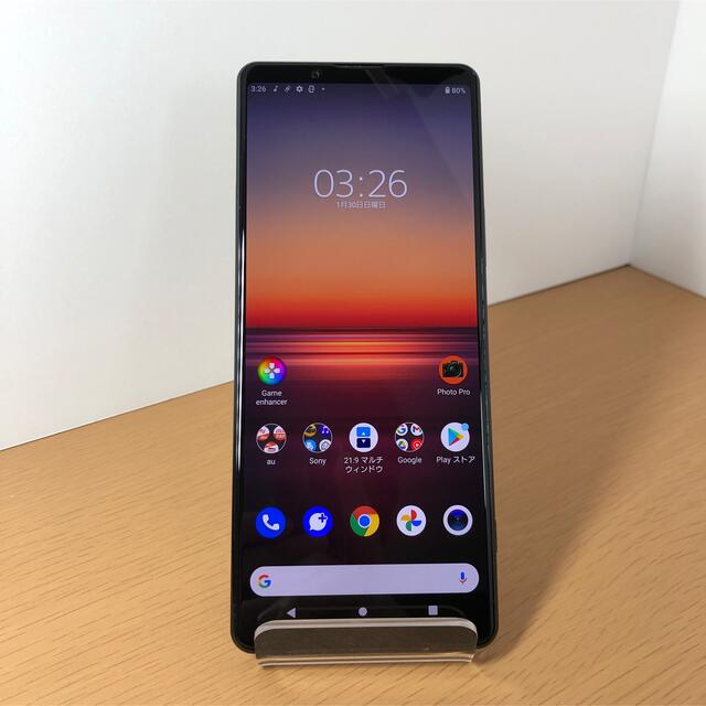 スマートフォン本体ジャンク SIMフリー Xperia1Ⅱ SOG01 本体のみ TS569